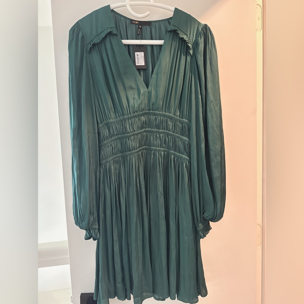 NWT Maje Satin Short Dress